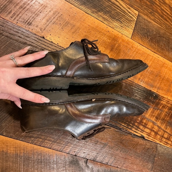 Allen Edmonds Berkshire Derby Shoes Men’s 11 Brown Leather Made in USA - Picture 6 of 11